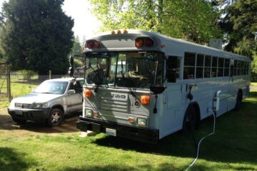 living on a bus