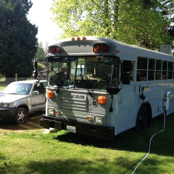 living on a bus