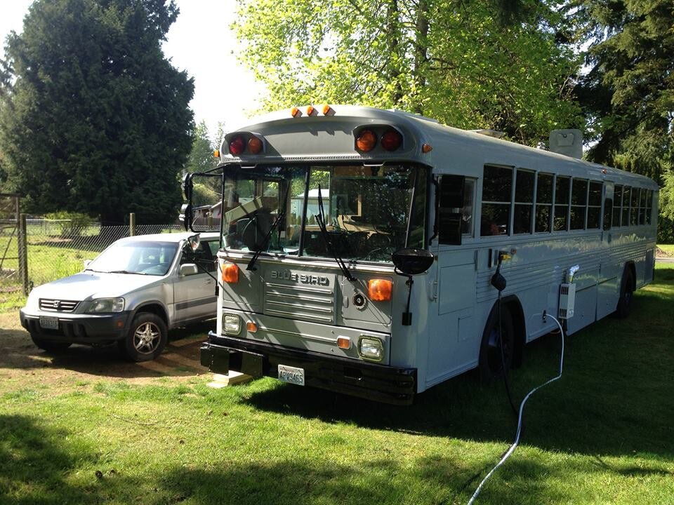 living on a bus
